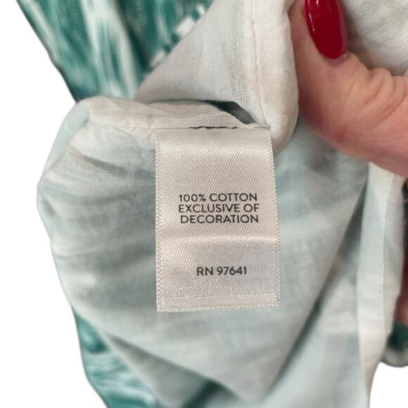 J. Jill Sleeveless Midi – Soft Teal Cotton Dress, Size Small, NWT - Picture 7 of 8